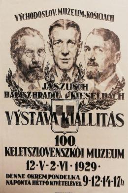  Kieselbach Géza - Kiállítási plakát, Vychodoslovenské Múzeum, Kassa, 1929